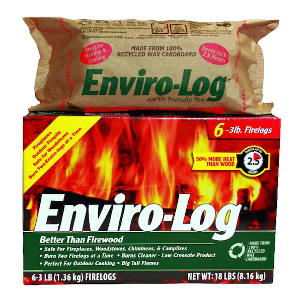 Enviro-Log Enviro-Log Fire Log 2.5 hr 1 pk 1000364 - main